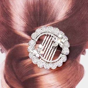 Butterfly Flower Magnetic Combs Crystal Vine